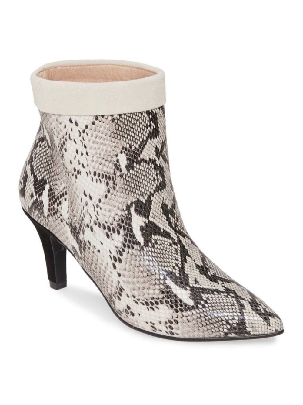 Women’s 42 Gold Ojai Snake Print Leather Grey Boots 7 US!